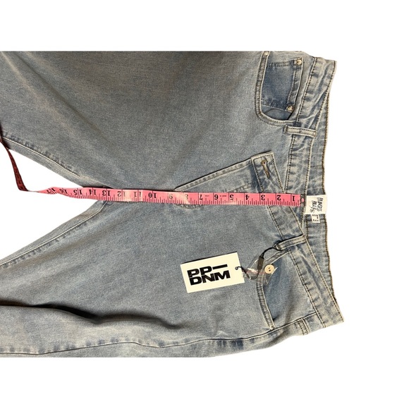 PRINCESS POLLY LIGHT WASH ASYMMETRIC STRAIGHT LEG HOLLY JEANS NWT- SIZE 12 - Picture 10 of 16